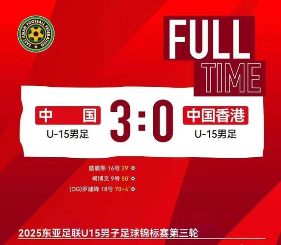 中国U-15男足排名小组第一 顺利晋级2020亚足联U-16锦标赛正赛